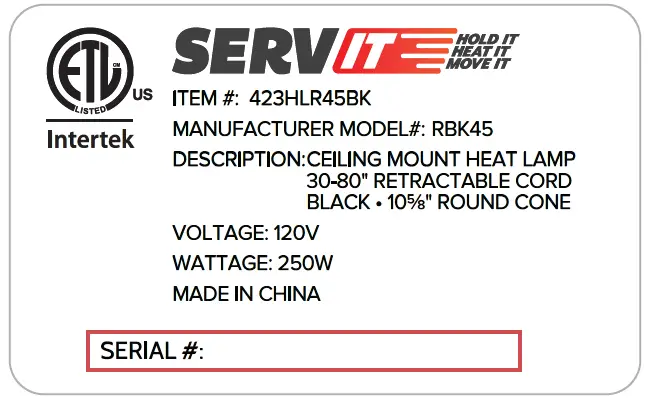 SERV-IT-423HLR45BK-Ceiling-Mount-Hanging-Heat-Lamps-fig- (3)