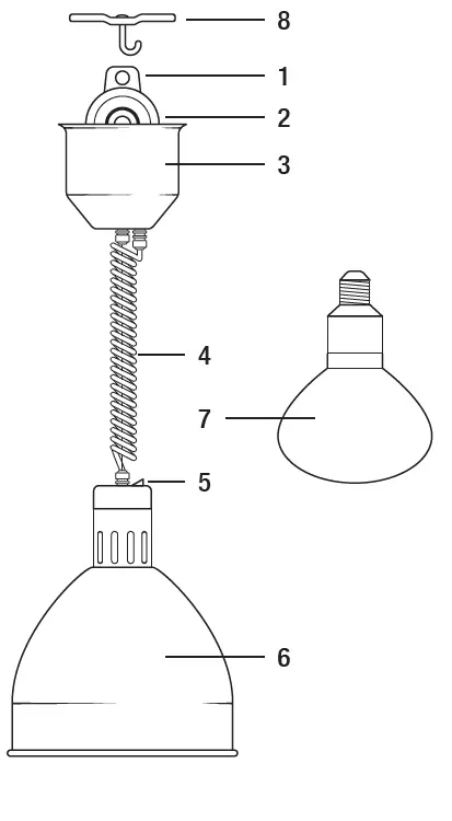 SERV-IT-423HLR45BK-Ceiling-Mount-Hanging-Heat-Lamps-fig- (5)