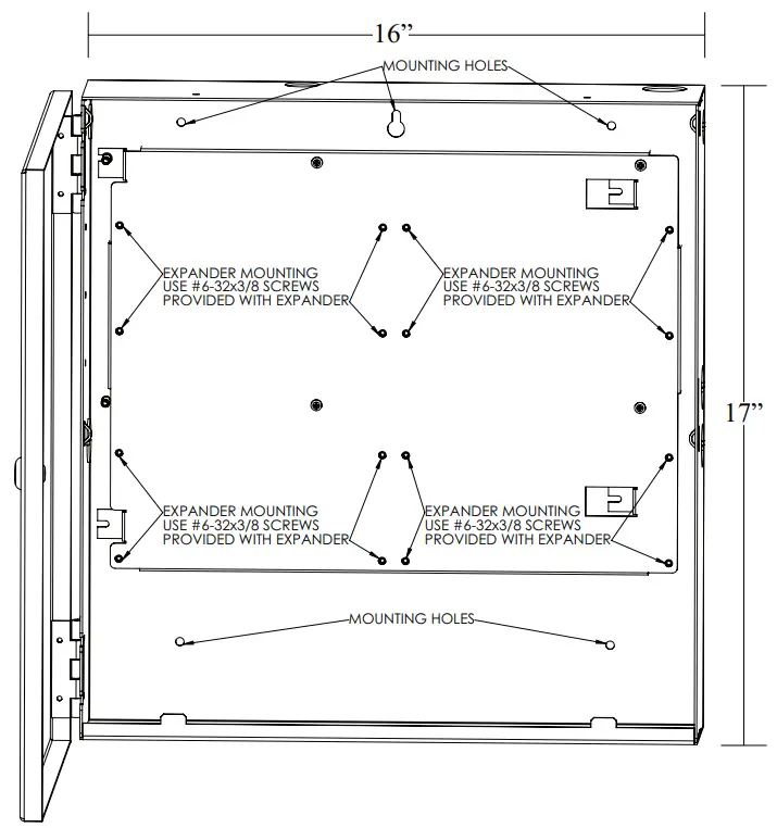 POTTER AE-8 8 Card Expansion Enclosure - Installation