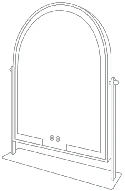 anko 43228416 Rechargeable Arch Mirror