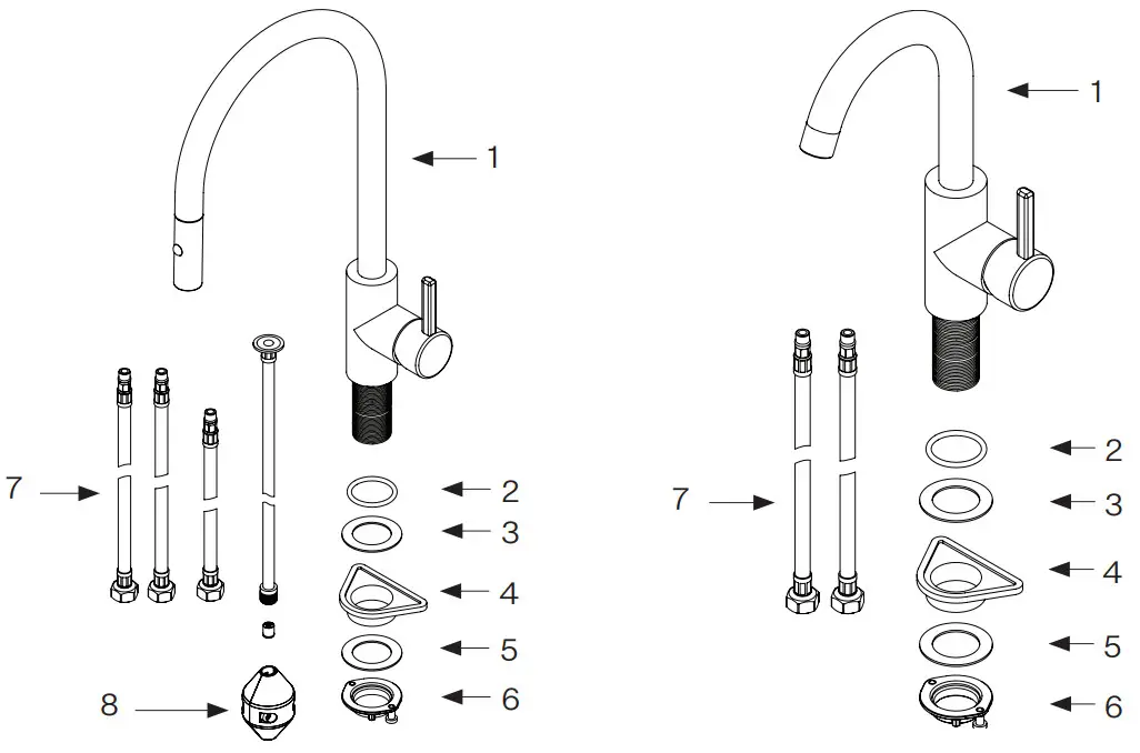 FRANKE EOS PD 316 Eos Neo Pull Out Spray Tap Stainless Steel - Overview