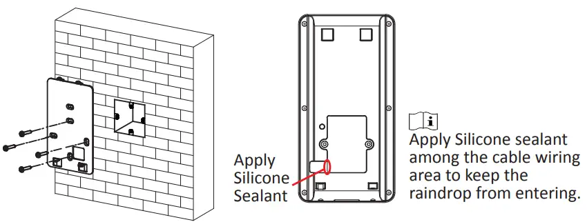 HIKVISION UD19107B Face Recognition Terminal-mounting plate