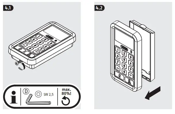 ABUS HomeTec Pro CFT3100 Instructions - Installation instructions