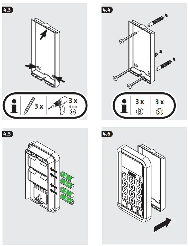 ABUS HomeTec Pro CFT3100 Instructions - Installation instructions