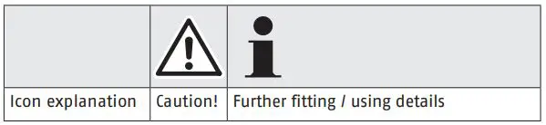 ABUS HomeTec Pro CFT3100 Instructions - Warning or Caution icon