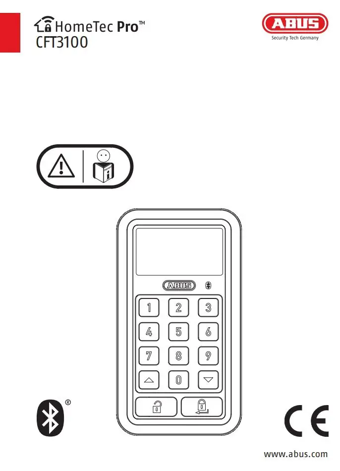 ABUS HomeTec Pro CFT3100 Instructions