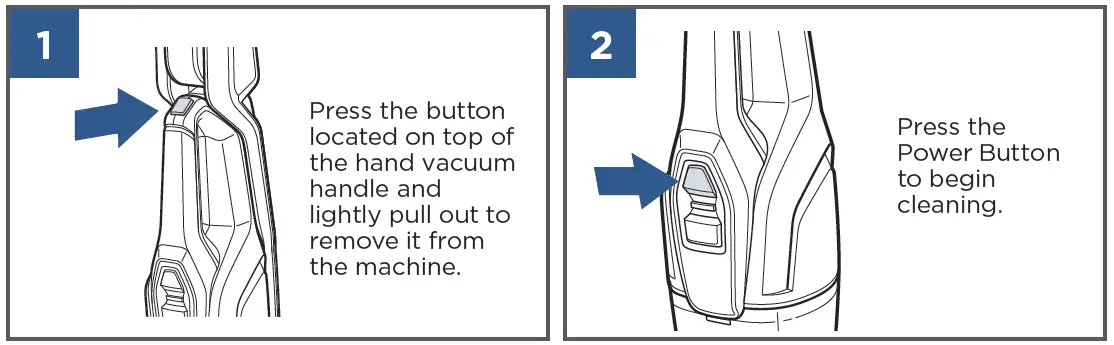 Using the remove handle