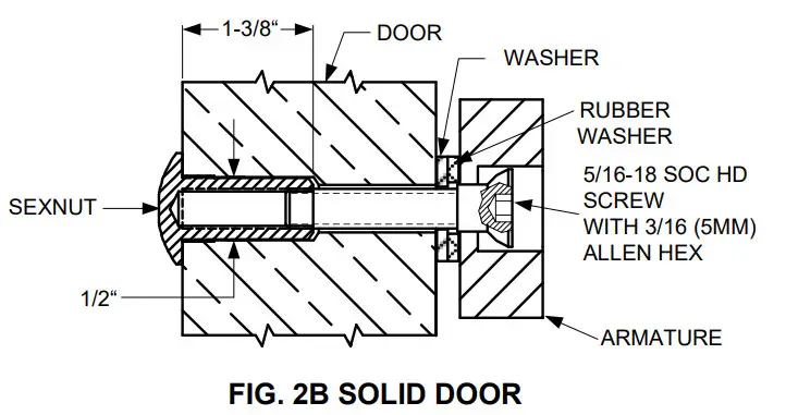 SDC 1510 Series Holding Force Single EM Magnetic - armature