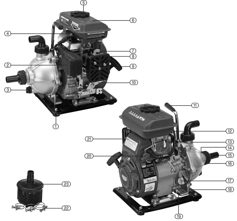 DRAPER 87680 Water Pump User Manual - Product Overview