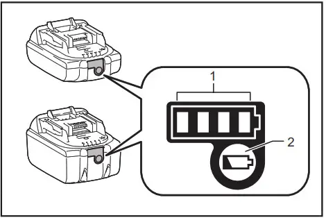 Makita Cordless Grass Trimmer DUR189- battery cartridges