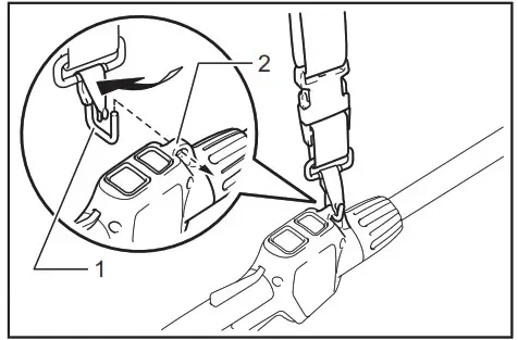 Makita Cordless Grass Trimmer DUR189- buckles