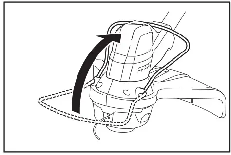 Makita Cordless Grass Trimmer DUR189-idle position