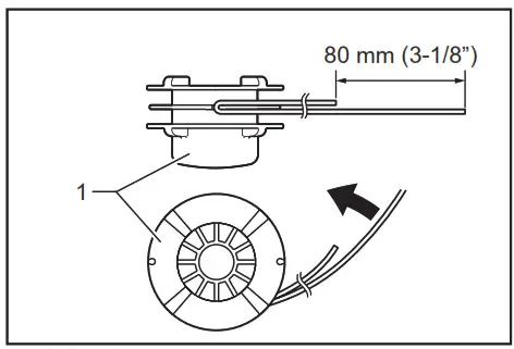 Makita Cordless Grass Trimmer DUR189- spool