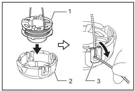 Makita Cordless Grass Trimmer DUR189- unhook