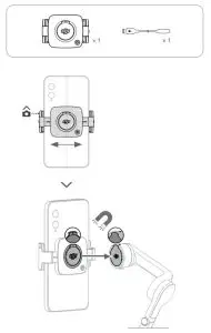 dji OM Fill Light Phone Clamp- PLight Phone Clamp
