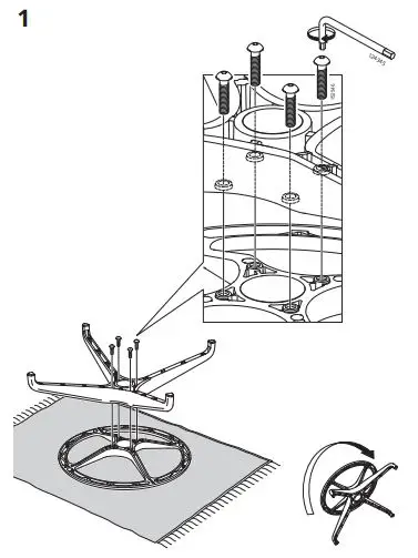 IKEA 904.457.85 Lidkullen Active Sit-Stand Support fig2