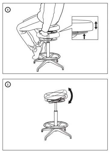 IKEA 904.457.85 Lidkullen Active Sit-Stand Support fig5