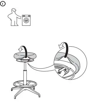 IKEA 904.457.85 Lidkullen Active Sit-Stand Support fig6