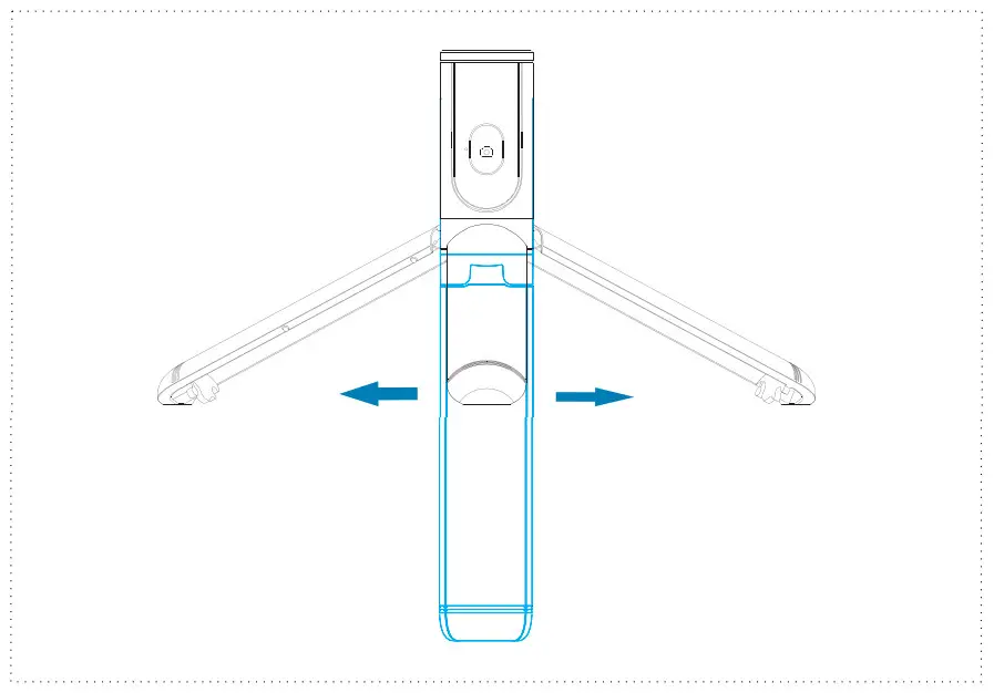 Polaroid PSS215 LED Selfie Stick Tripod - Selfie Stick