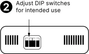 DIP SWITCH SETTINGS