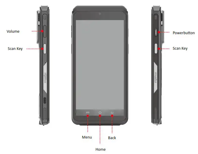 ingenico AXIUM EX8000 Rugged Phone- Keypad