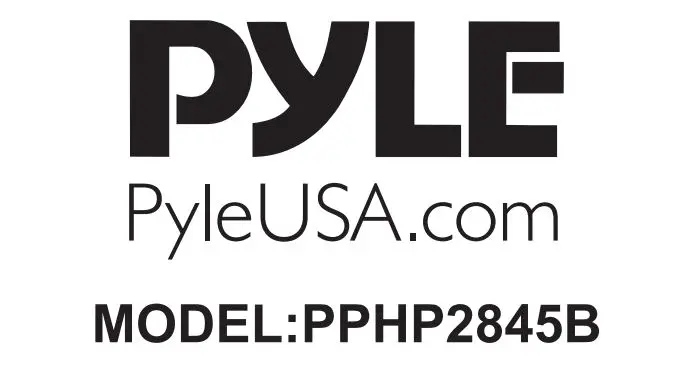 PYLE PPHP2845B Dual 8 Inch Wireless Portable PA Speaker User Manual