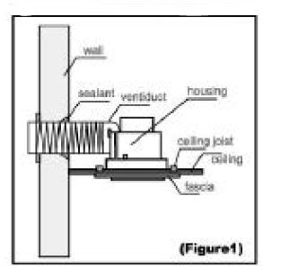 MARTEC Flow Series Ceiling Mounted Exhaust Fan or Fan and Light FIG 1