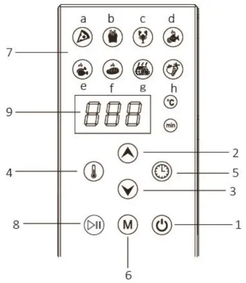 emerio AF-125323.4 Smart Fryer - display