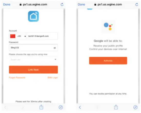 Link Smart Life acount in Home Control