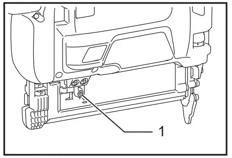 makita DBN500 Cordless Brad Nailer- Cleaning of magazine