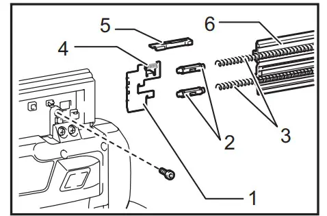 makita DBN500 Cordless Brad Nailer- hex bolt