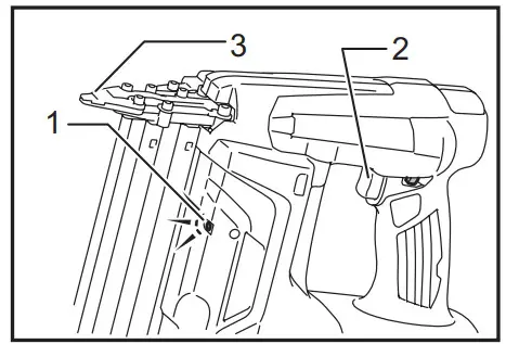 makita DBN500 Cordless Brad Nailer-lamp