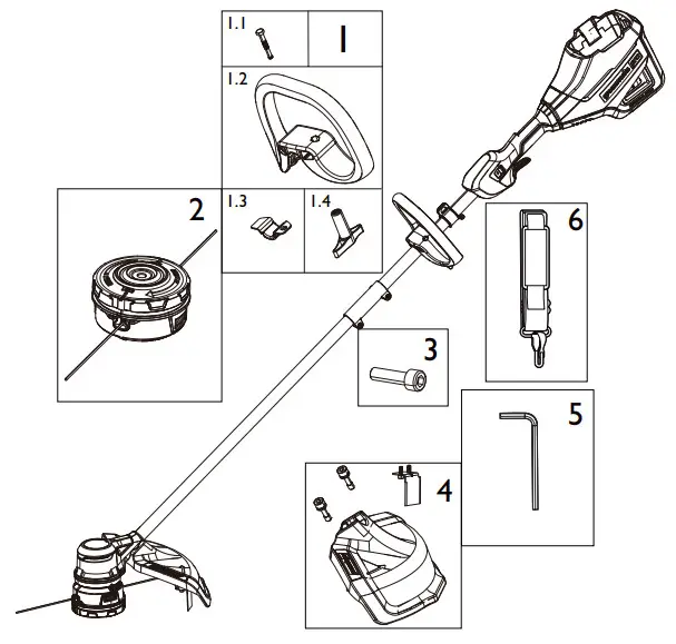 greenworks MO60L424 60V Cordless Lawn Mower - fig2