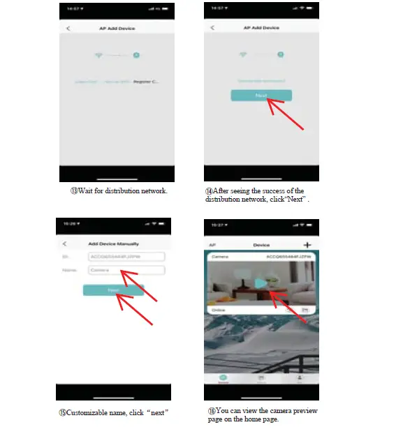 SUNSKY RD03 Wifi Cameras Instruction 7