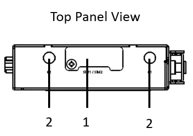 MOXA OnCell 3120 LTE 1 Series Cellular Gateways - Panel Layout