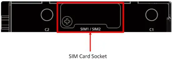 MOXA OnCell 3120 LTE 1 Series Cellular Gateways - SIM Card Socket