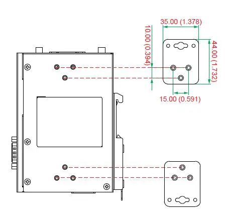MOXA OnCell 3120 LTE 1 Series Cellular Gateways - Wall Mounting