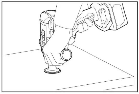 makita VP01 Cordless Sander Polisher - General operation