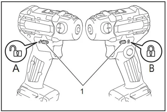 makita VP01 Cordless Sander Polisher - Switch action 1