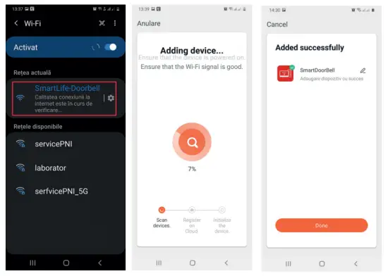 Add device in Tuya Smart application