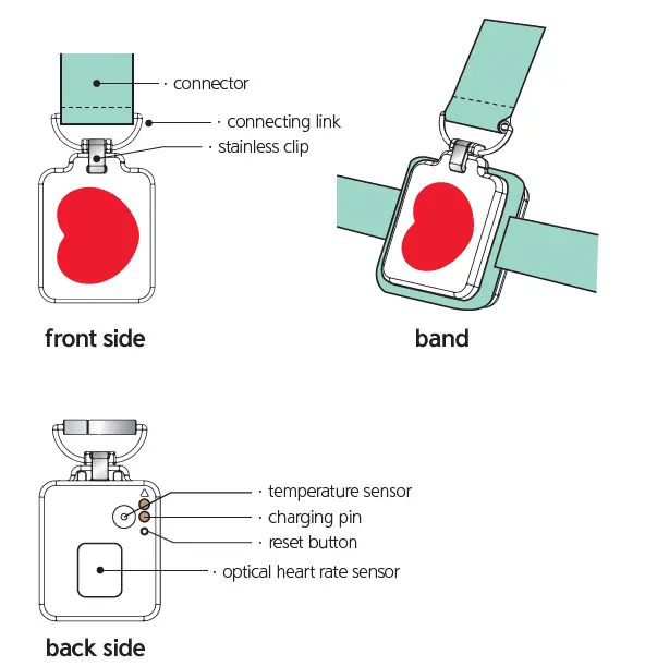 AI MON AIMONSMARTB Smart Monitoring Band 1