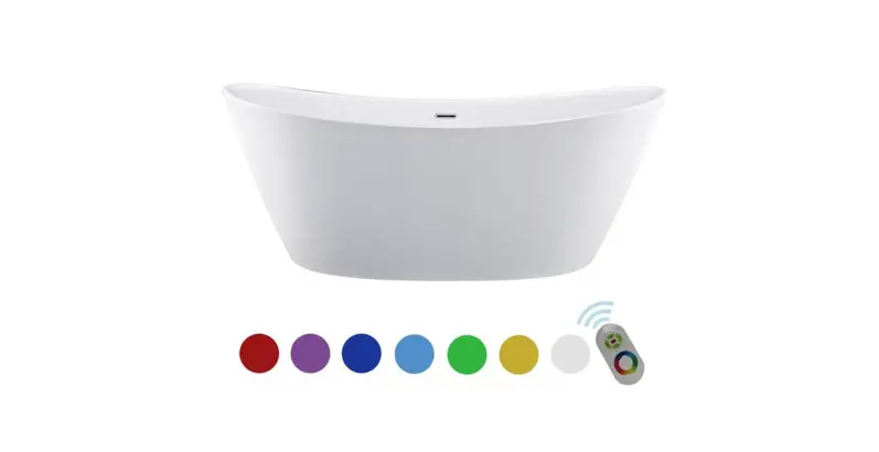 Empave Free-standing Led Lights Bathtub Instruction Manual