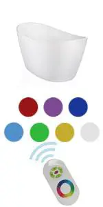 Empave Free-Standing LED Lights Bathtub Product Drawing Model