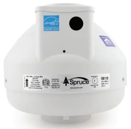 Spruce RB Series 8 Inch Ventilation Fan -