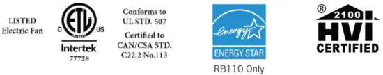 Spruce RB Series 8 Inch Ventilation Fan - Iconic Logo