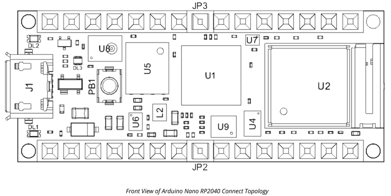 ARDUINI ABX00053 Connect with Header - Front View