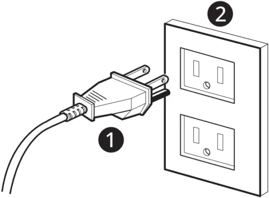 LG MHES173 - plug grounded outlet