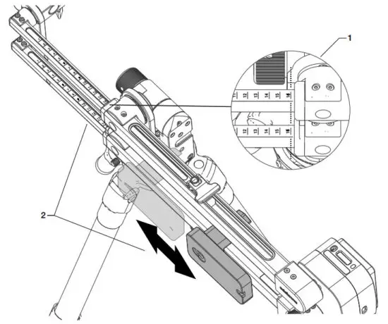 edelkrone JIBONE V2 Ultra Compact Motorized Jib - EXTENSION LENGTH INDICATORS