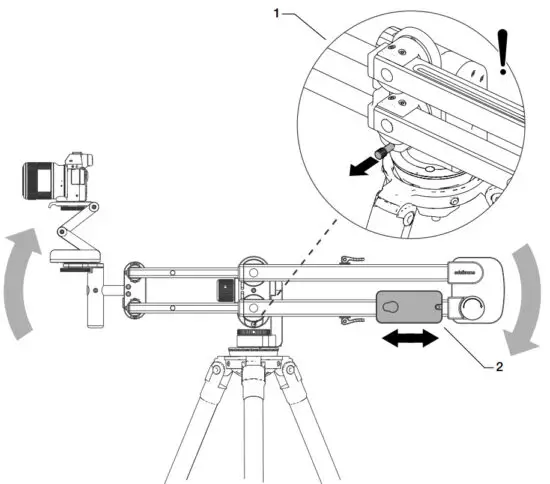 edelkrone JIBONE V2 Ultra Compact Motorized Jib - SAFETY LOCK