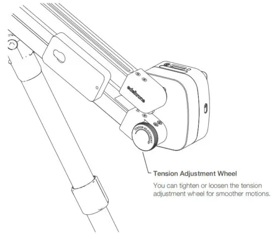 edelkrone JIBONE V2 Ultra Compact Motorized Jib - TENSION ADJUSTMENT